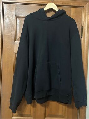 MATE the Label Men’s Black Organic Cotton Fleece Hoodie XXL